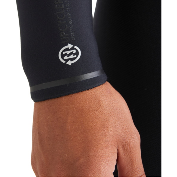 2025 Billabong Heren Furnace Natural 6/5mm Met Capuchon Borst Ritssluiting Wetsuit ABYW200121 - Black